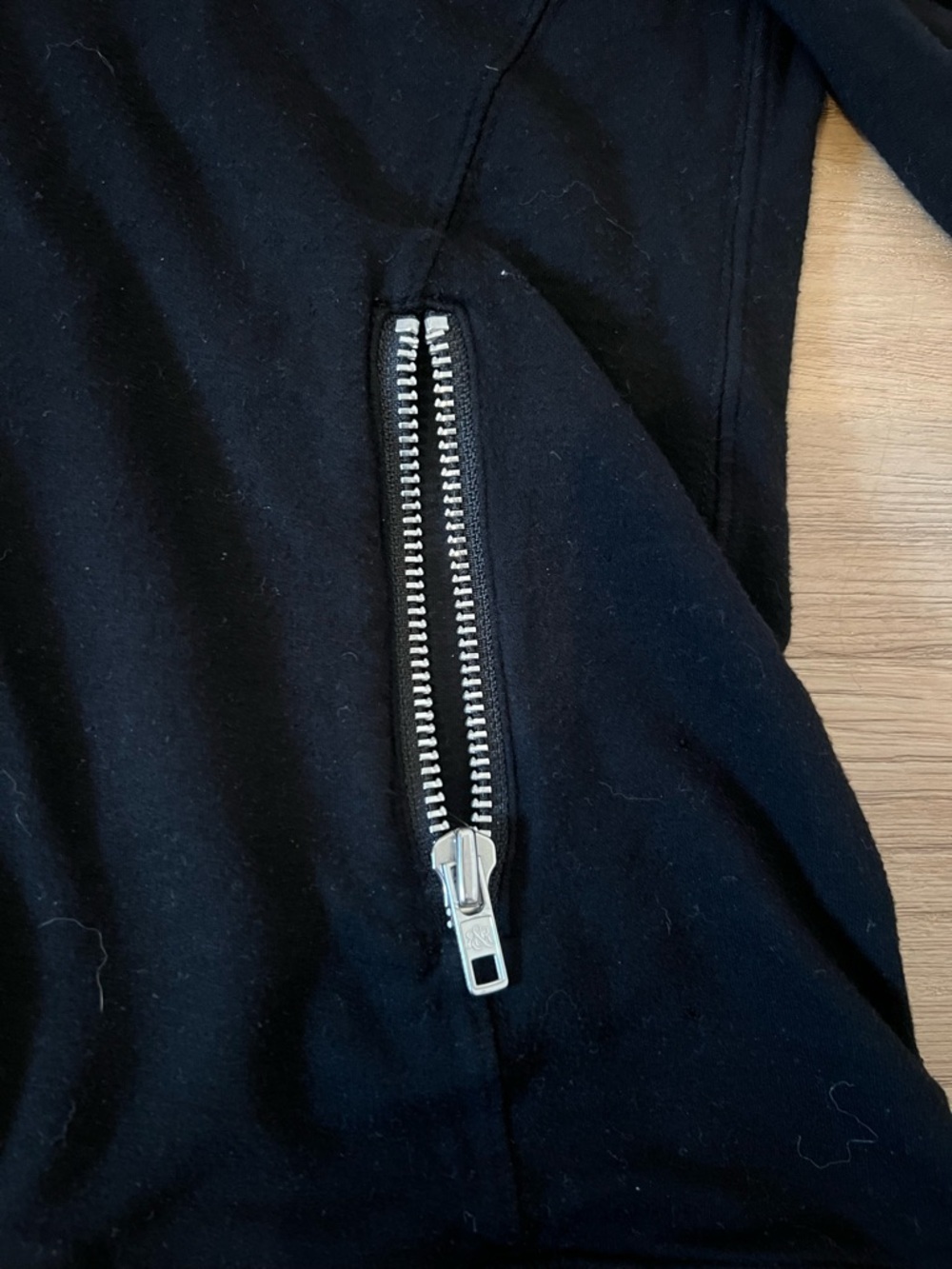 Rock & Republic Black Jacket with White Logo Stitching - Picture 4 of 8